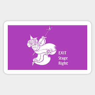 Locasta / Tattypoo Exit Stage Right Sticker